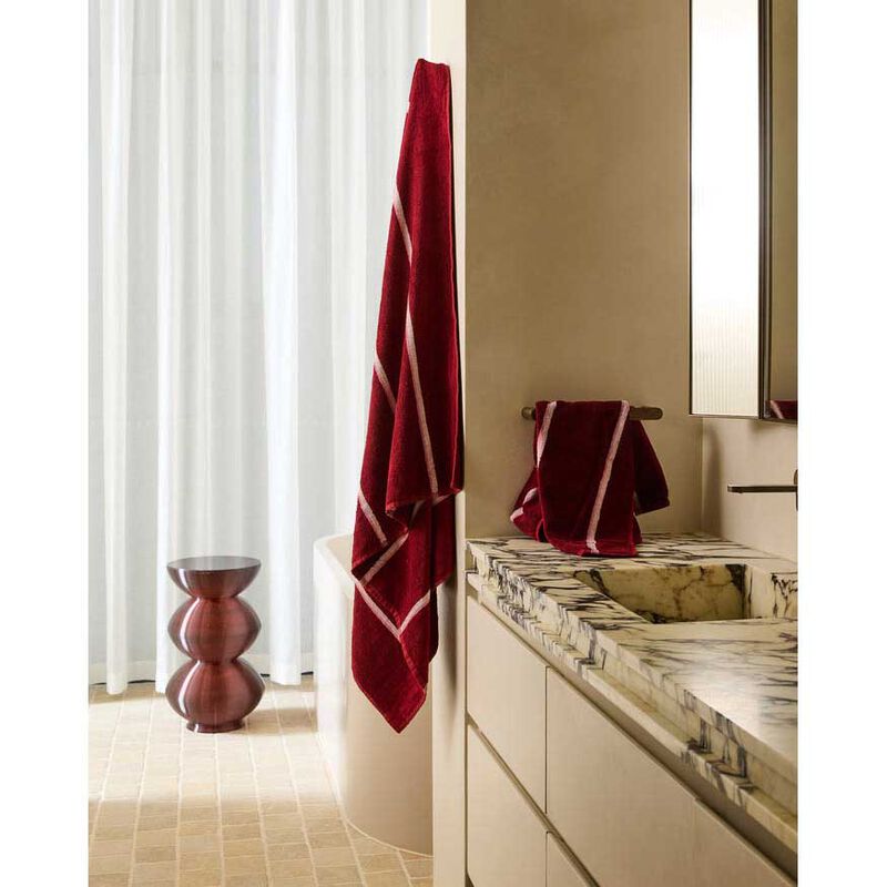 Kip&Co Ruby Rose Stripe Bamboo Terry Towel Range image number 1